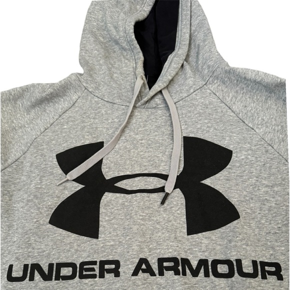 Under Armour | Men's Heather Gray Size 2XL Pullover Sweater Hoodie - Picture 2 of 5